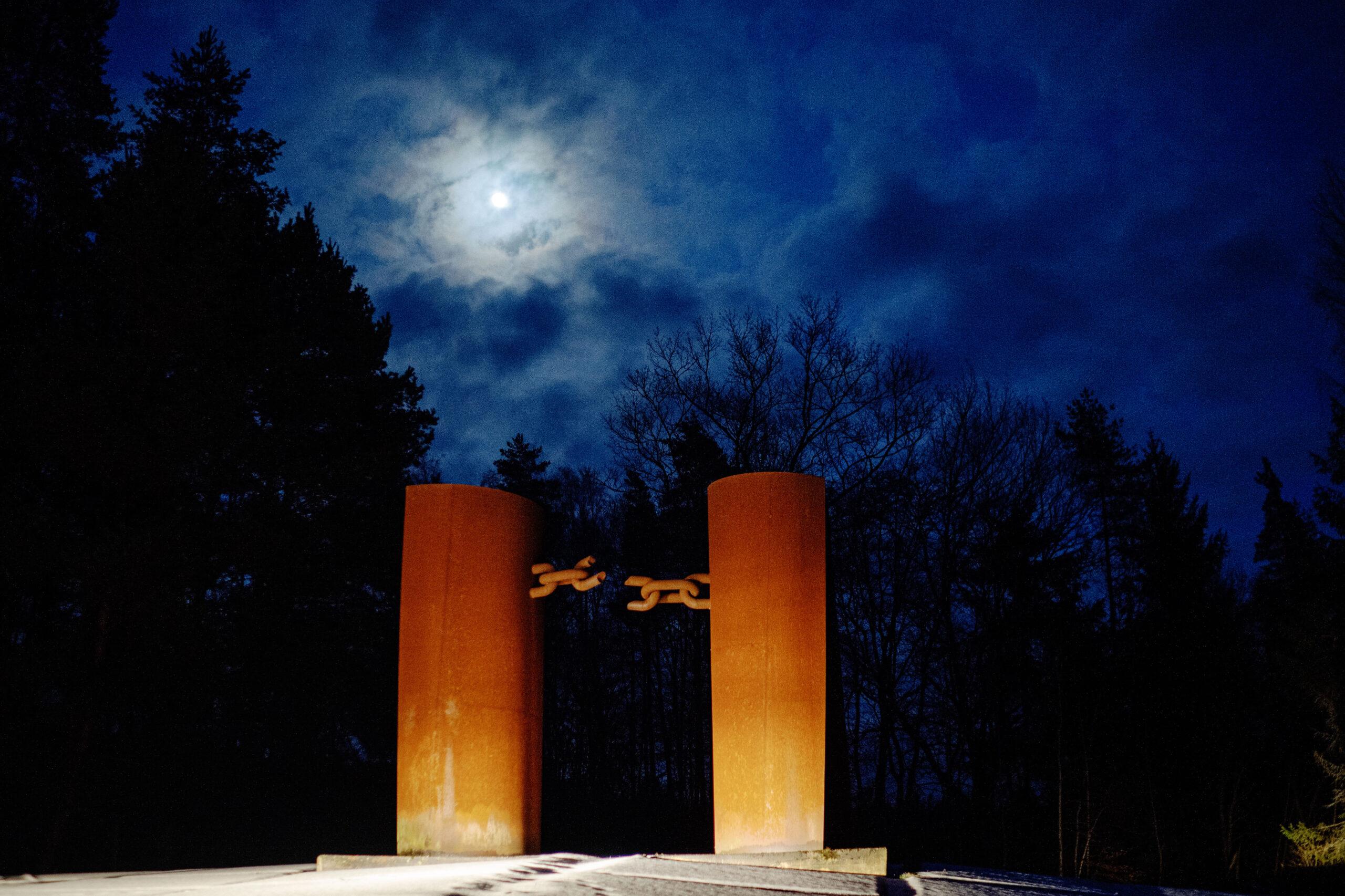 The Iron Curtain memorial near the Bavarian town of Waldsassen, Germany.
